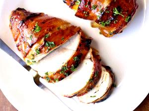 1 serving Bacon Wrapped Chicken & Roasted Vegetables
