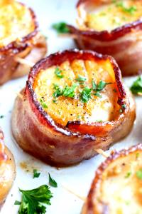 1 Serving Bacon Wrapped Scallops