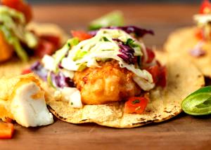 1 Serving Baja Fish Taco Breaded Fish