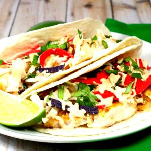1 Serving Baja Fish Wrap - Special Request No Dressing