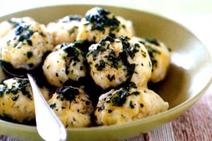 1 Serving Baked Goat Cheese Dumplings Appetizer (1/2 Portion)