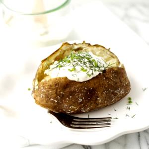 1 Serving Baked Potato : Add Sour Cream