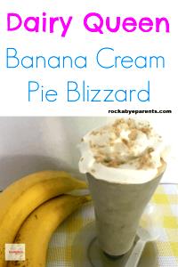 1 Serving Banana Cream Pie Blizzard - Medium