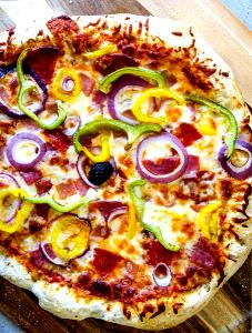 1 Serving Banana Peppers İn 2-3 Topping Medium Pizza