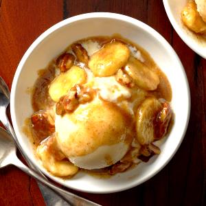 1 Serving Bananas Foster Sundae, Three Scoop