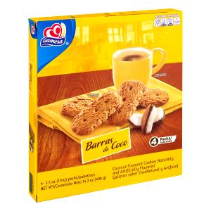 1 Serving Barras De Coco Coconut Cookies