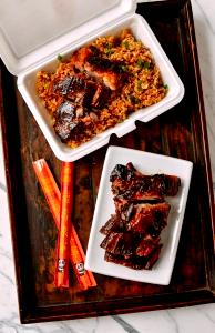 1 Serving BBQ Pork Rib Tips Party Tray