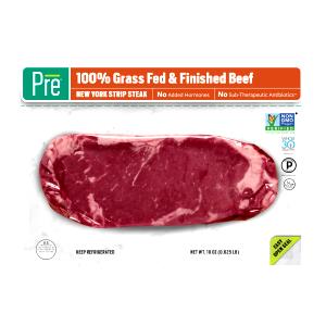 1 Serving Beef Strip Loin Steaks, Boneless, 10 Oz