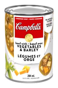 1 Serving Beef W/Vegetable Soup, Condensed