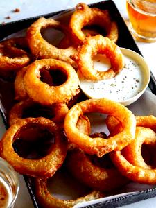 1 Serving Beer Battered 1/2" Onion Rings