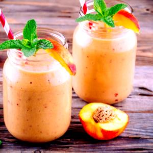 1 Serving Beriyo Purely Peach 16 Fl Oz Yogurt Smoothie