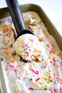 1 Serving Birthday Cake Ice Cream
