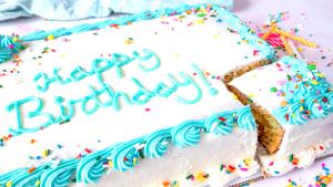 1 Serving Birthday Cake - Lrg Rect Cake