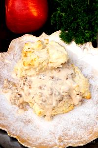 1 Serving Biscuit And Sausage Gravy