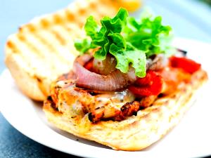 1 Serving Blackened Chicken Club Sandwich