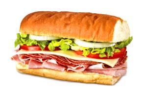 1 Serving BLMP - Ham, Salami & Cheese, 6" Regular
