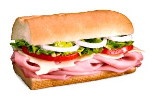 1 Serving BLMP - Ham & Swiss, 6" Regular
