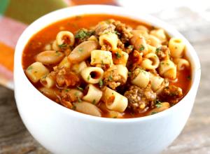 1 Serving BLMP - Soup, Pasta Fagioli W/ Sausage