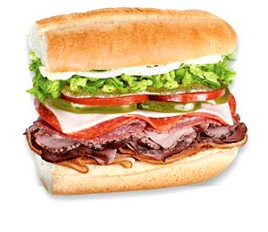 1 Serving BLMP - Turkey And Bacon, 6" Super Stacked