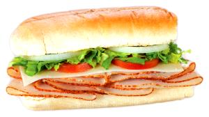 1 Serving BLMP - Turkey & Provolone, 6" Regular