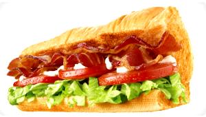1 Serving B.L.T. Sub 6 İnch