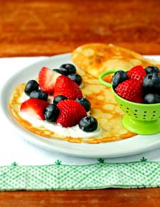 1 Serving Blueberry Banana & Yogurt Crepe Two