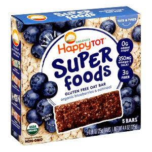 1 Serving Blueberry Oat Bar With Organic Blueberries