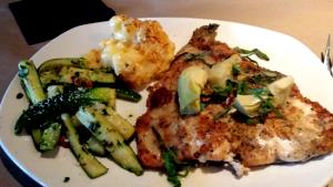 1 serving Bonefish Grill Pecan Parmesan Crusted Rainbow Trout