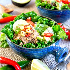 1 serving Bowl with Refried Beans