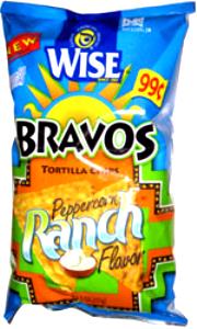 1 Serving Bravos! Peppercorn Ranch Flavored Tortilla Chips