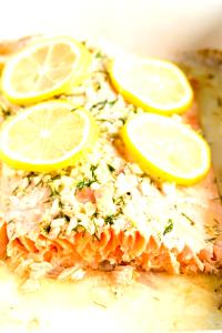 1 Serving Broiled Salmon - Special Request Less Lemon Butter
