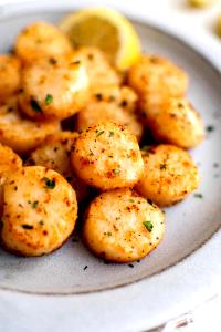 1 Serving Broiled Sea Scallops - Special Request Less Butter