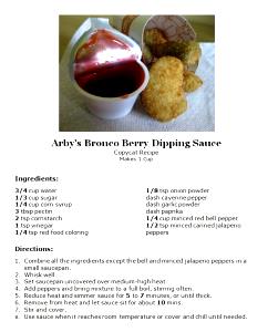 1 Serving Bronco Berry Dipping Sauce