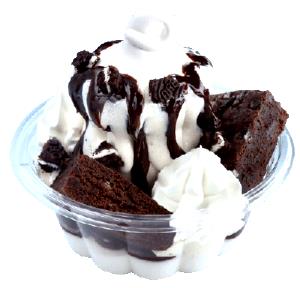 1 Serving Brownie Earthquake