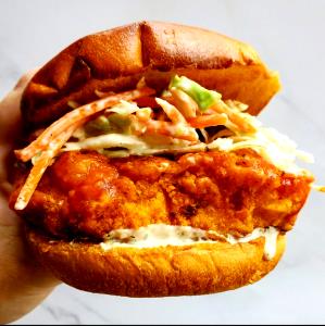 1 Serving Buffalo Chicken Fried Sandwich
