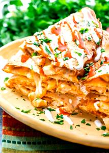 1 Serving Buffalo Chicken Quesadillas Lunch