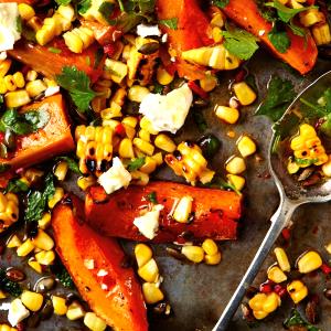 1 serving Butternut Squash and Grilled Corn