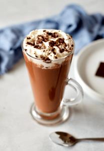 1 Serving Cafe And Cocoa With Whip - Skim Milk - 12 Oz.