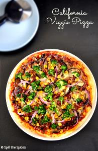 1 Serving California Veggie Pizza On Original Crust (Large)