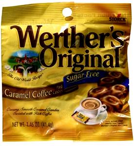 1 Serving Caramel Coffee Hard Candies, Sugar Free Minis