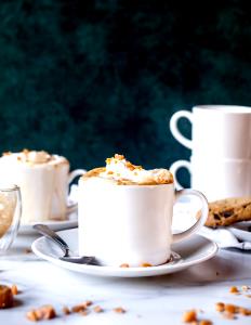 1 Serving Caramel Cow With Whip - Soy Milk - 16 Oz.
