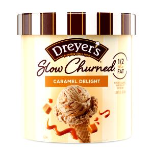 1 Serving Caramel Delight Ice Cream - Slow Churned, Light
