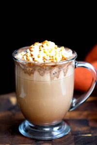 1 Serving Caramel Mocha With Whip - Large - Soy Milk