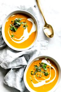 1 Serving Carrot Ginger Soup (Low Fat) - Large