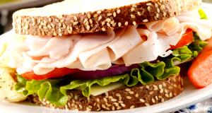 1 Serving Carved Turkey Sandwich On Wheat Roll At Hospitality Deli - Special Request Fresh Strawberries İnstead Of Potato Salad