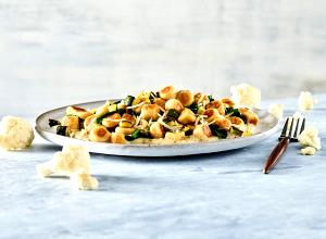1 serving Cauliflower Gnocchi with Roasted Garlic Cream