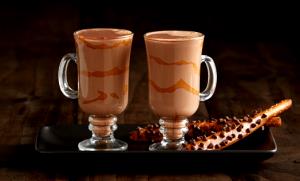 1 Serving Iced Caramel Hazelnut Mocha Chocolate Milk 12Oz