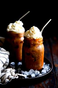 1 Serving Iced Caramel Mocha Chocolate Milk 12Oz