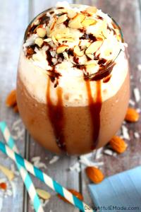 1 Serving Iced Coconut Almond Mocha Non-Fat Milk 12Oz