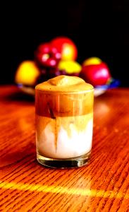 1 Serving Iced Latte, Large - Skim Milk W/ Whip